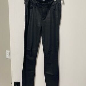 PAIGE Coated Black Skinny Jeans